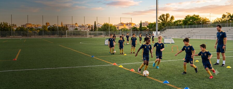 Entrenamiento al atardecer